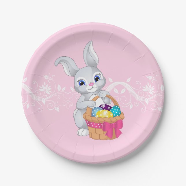 Easter Bunny Paper Plates (Front)