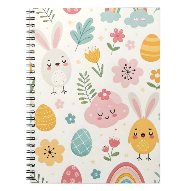 Easter Bunny Pattern Notebook (Front)