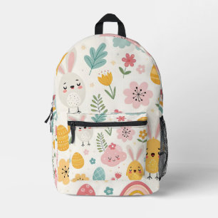 Easter Bunny Pattern Printed Backpack