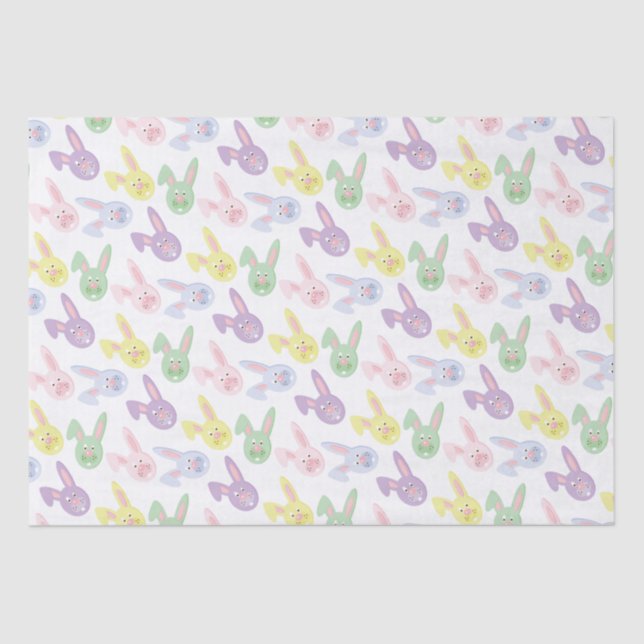 Easter Bunny pattern tissue paper (Front)