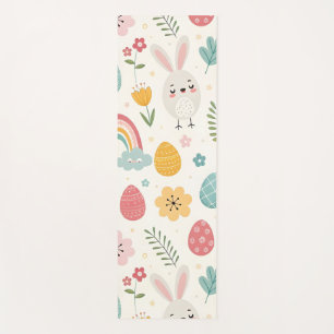 Easter Bunny Pattern Yoga Mat