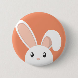 Easter Bunny peeping 6 Cm Round Badge