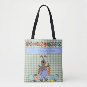 Easter Bunny - Personalised Easter Egg Hunt   Tote Bag