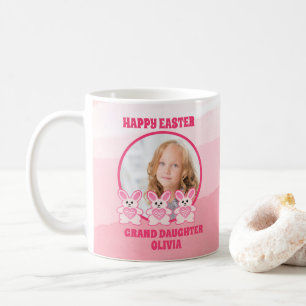 Easter Bunny Personalised Granddaughter Photo Coffee Mug