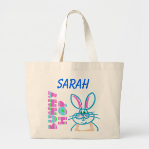 EASTER BUNNY PERSONALIZED TOTE BAG