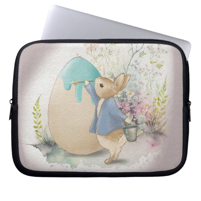  easter bunny peter laptop sleeve (Front)