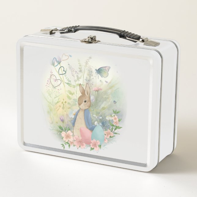  Easter Bunny Peter Metal Lunch Box (Front)