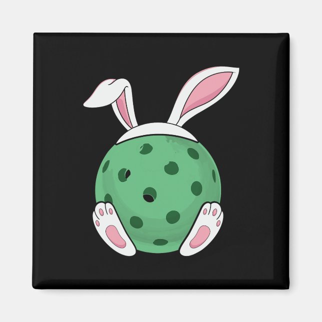 Easter Bunny Pickleball - Fun Easter Pickle Ball R Magnet (Front)