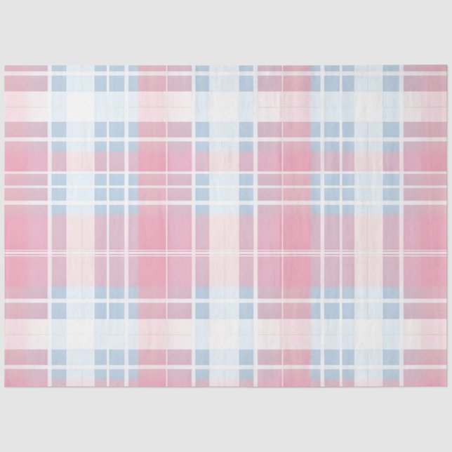 Easter Bunny Plaid Series Design #3 Tissue Paper (Front)