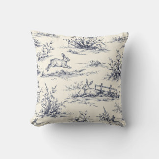 Easter Bunny Plates Cushion