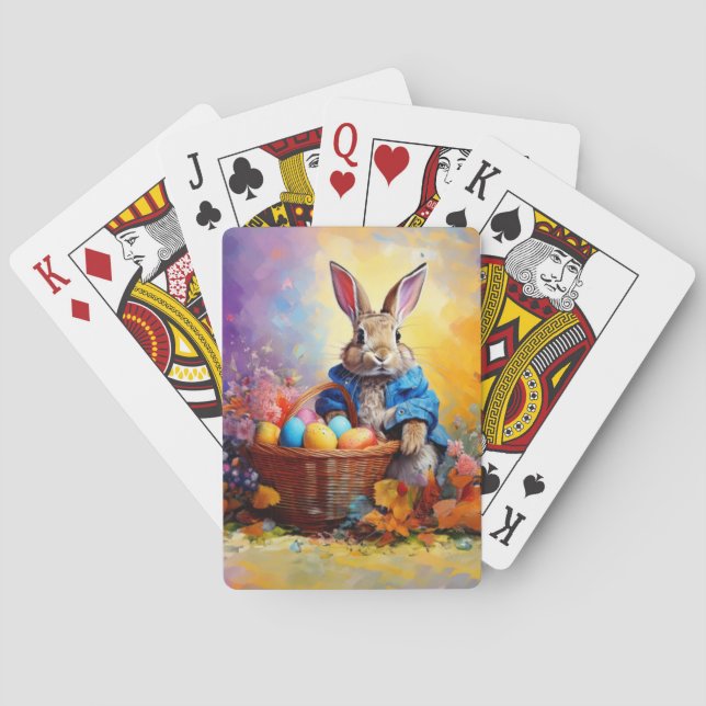 Easter Bunny Playing Cards (Back)