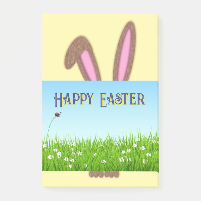 Easter bunny post-it notes (Front)
