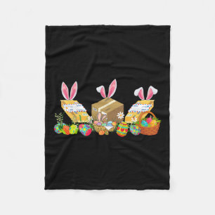Easter Bunny Postal Worker Tools Costume Hunting E Fleece Blanket