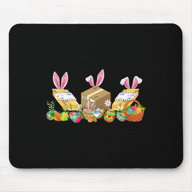 Easter Bunny Postal Worker Tools Costume Hunting E Mouse Pad (Front)