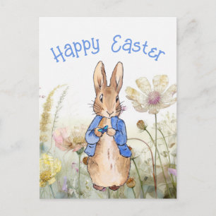 Easter bunny postcard