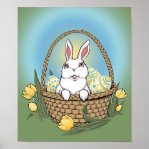 Easter Bunny Poster Festive Easter Party Decor