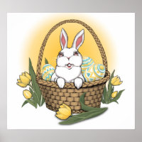 Easter Bunny Poster Festive Easter Party Decor