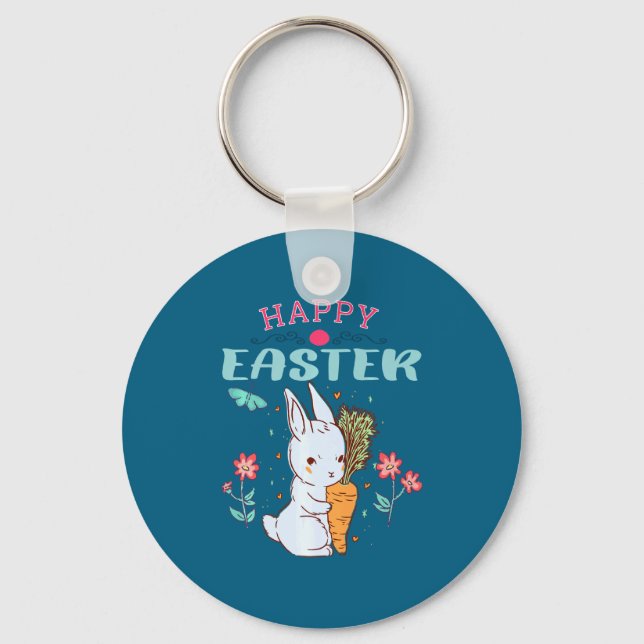 Easter Bunny Premium 6 Easter Key Ring (Front)