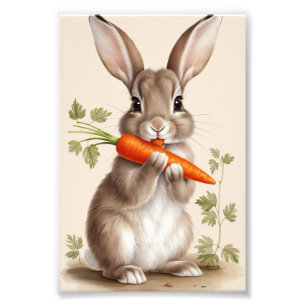 Easter Bunny Printable Vintage Wall Art