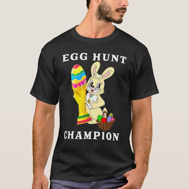 Easter Bunny Rabbit Fans  Easter Egg Hunt World Ch T-Shirt (Front)