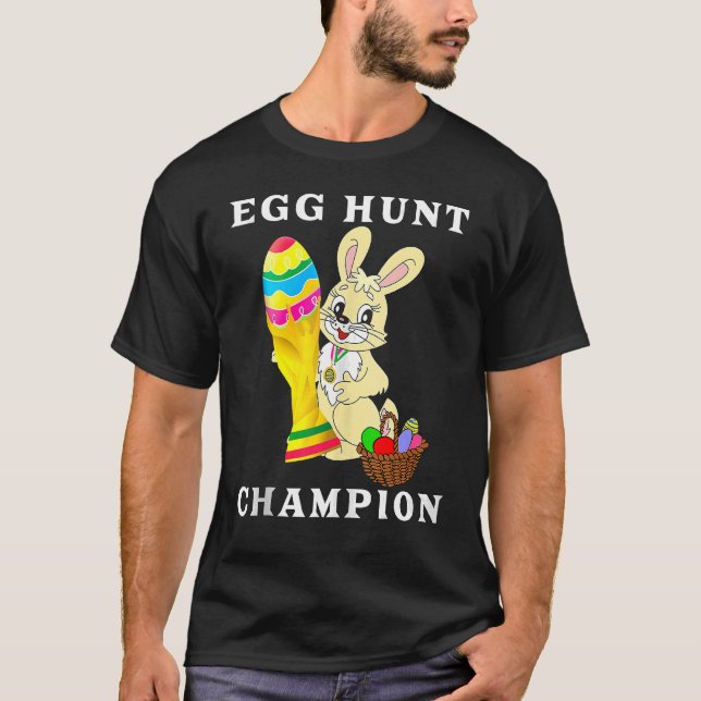 Easter Bunny Rabbit Fans  Easter Egg Hunt World Ch T-Shirt (Front)