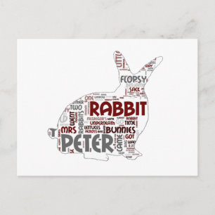 Easter Bunny Rabbit Postcard