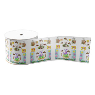 easter bunny rabbit ribbon grosgrain ribbon