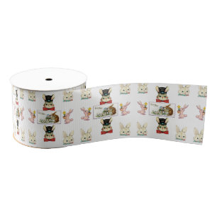 easter bunny rabbit ribbon grosgrain ribbon