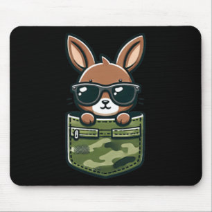 Easter Bunny Rabbit Sungles Pocket Tee Boys Kids  Mouse Pad