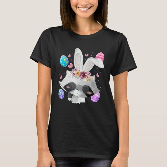 Easter Bunny Raccoon   Easter Raccoon T-Shirt (Front)