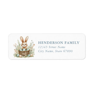 Easter Bunny Return Address Labels