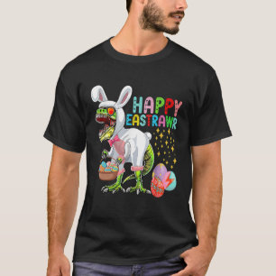 Easter Bunny Rex Dinosaur Egg 2023 Happy EastRAWR T-Shirt