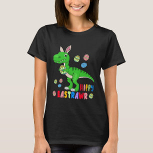 Easter Bunny Rex Dinosaur Egg 2023 Happy EastRAWR T-Shirt