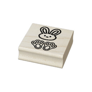 Easter Bunny Rubber Stamp