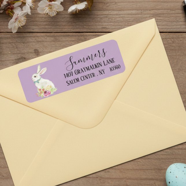 Easter Bunny Script  Address Return Address Label (Creator Uploaded)
