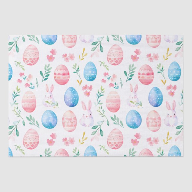 Easter Bunny - Seamless Patterns Tissue Paper (Front)