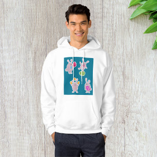 Easter Bunny Set with Colourful Eggs Hoodie