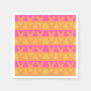 Easter Bunny silhouette pattern Napkin