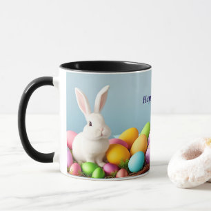 Easter Bunny Sitting in a Basket Mug