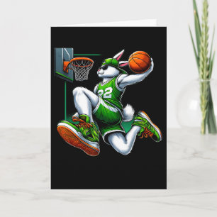 Easter Bunny Sketll Funny Easter Sketll Boys Kids Card
