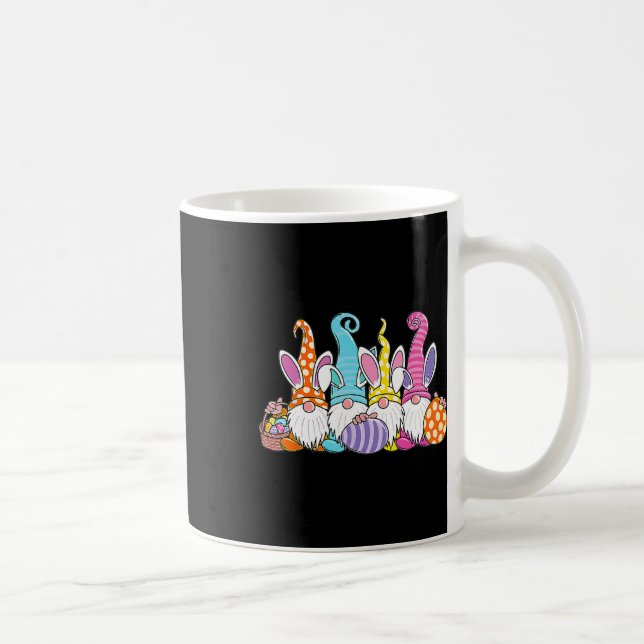 Easter Bunny Spring Gnome Easter Egg Hunting And B Coffee Mug (Right)