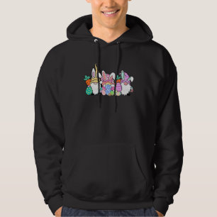 Easter Bunny Spring Gnome Easter Egg Hunting And B Hoodie