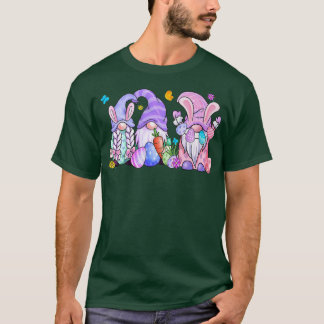 Easter Bunny Spring Gnome Easter Egg Hunting And B T-Shirt