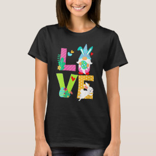Easter Bunny Spring Gnome Easter Egg Hunting Cute T-Shirt