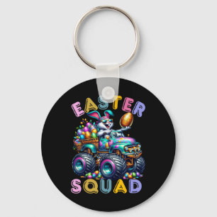 Easter Bunny Squad Humour Egg Hunting Day  Key Ring