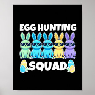Easter Bunny Squad Humour Egg Hunting Day Poster