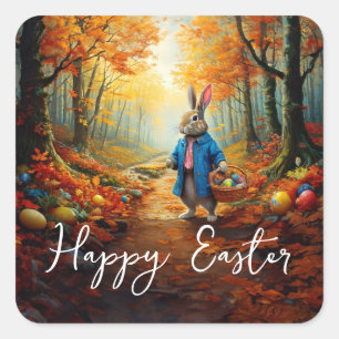 Easter Bunny Square Sticker