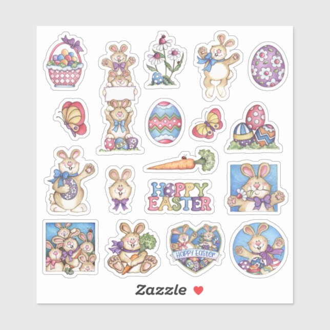 Easter Bunny Sticker (Sheet)