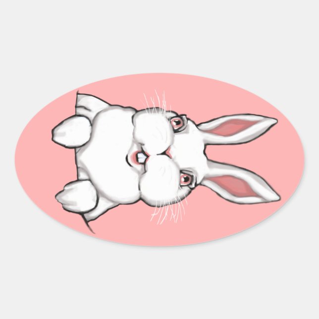 Easter Bunny Stickers Custom Easter Stickers (Front)