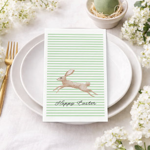 Easter Bunny Striped Napkin